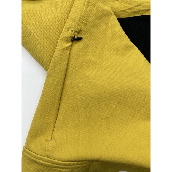 The North Face Men Tekno Ridge Crew Pullover Sweatshirt X-large Yellow And Black - Picture 4 of 10